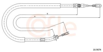 CABLU FRANA DE PARCARE COFLE 109874