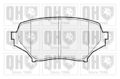 Комплект тормозных колодок, дисковый тормоз QUINTON HAZELL BP1522 для MAZDA MX-5
