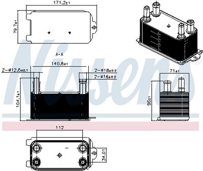RADIATOR RACIRE ULEI CUTIE DE VITEZE AUTOMATA NISSENS 91707 4
