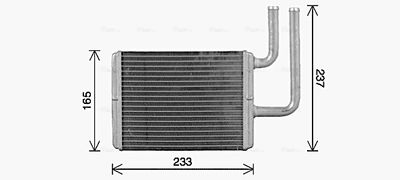 AVA QUALITY COOLING Kachelradiateur, interieurverwarming (MT6284)