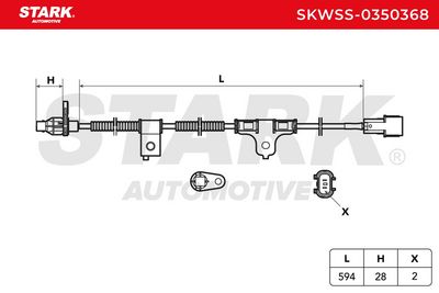 датчик, обороти на колелото STARK SKWSS-0350368