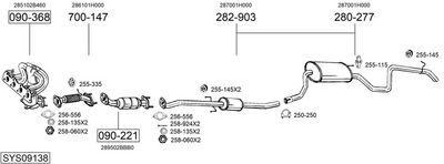 Изпускателна система BOSAL SYS09138