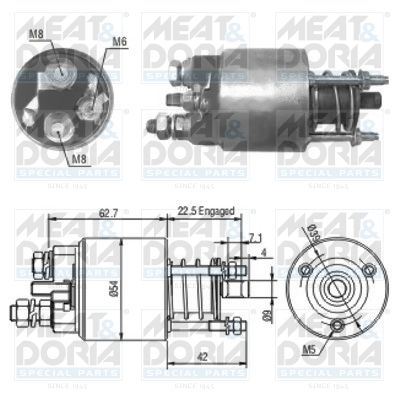MEAT & DORIA Magneetschakelaar, startmotor (46049)