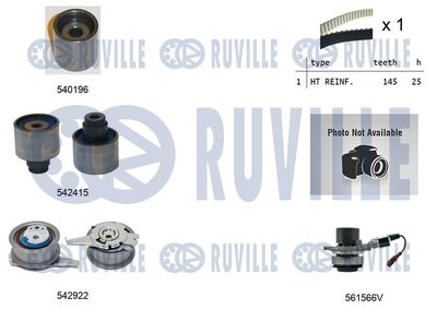 Водяной насос + комплект зубчатого ремня RUVILLE 5505062 для VW ARTEON
