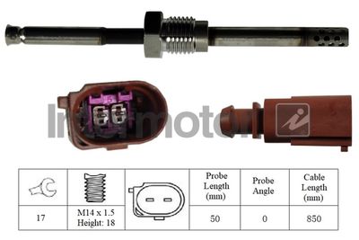 Sensor, exhaust gas temperature Intermotor 27276