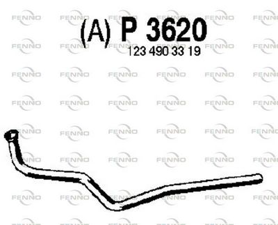 Rura wydechowa FENNO P3620