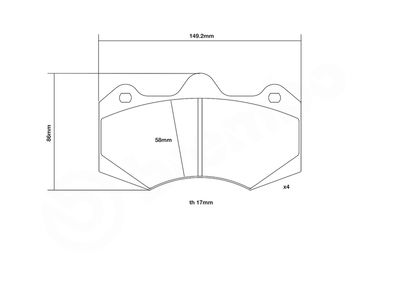 SET PLACUTE FRANA DE PERFORMANTA BREMBO 07B31461 2