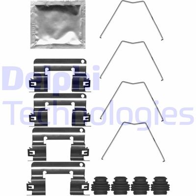 Комплектующие, колодки дискового тормоза DELPHI LX0713 для KIA XCEED