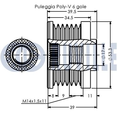 SISTEM ROATA LIBERA GENERATOR RUVILLE 541207 1