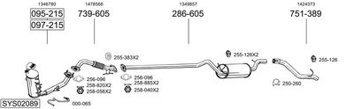 Изпускателна система BOSAL SYS02089