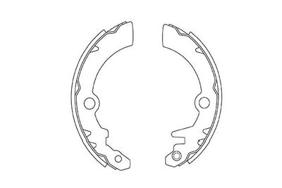 Kavo Parts Комплект барабанных колодок