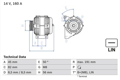 Alternator 0 986 047 500