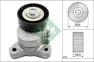 Натяжитель ремня, клиновой зубча INA 534 0667 10 для MITSUBISHI LANCER