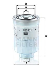 Топливный фильтр MANN-FILTER WK 8053 z для MITSUBISHI L200