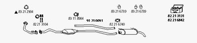 ABGASANLAGE HJS CI41