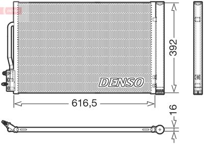 DENSO DCN20049 Радиатор кондиционера  для OPEL INSIGNIA (Опель Инсигниа)