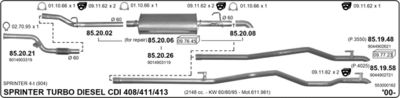 Układ wydechowy IMASAF 553000162