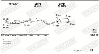 SISTEM DE ESAPAMENT WALKER CI25012