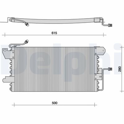 CONDENSATOR CLIMATIZARE DELPHI TSP0225029