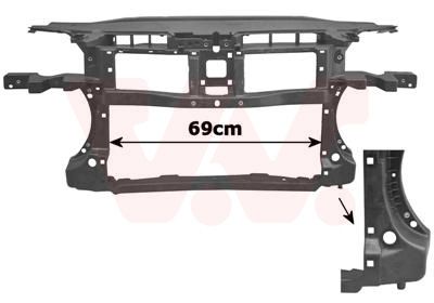 Облицовка передка VAN WEZEL 5839668 для VW PASSAT