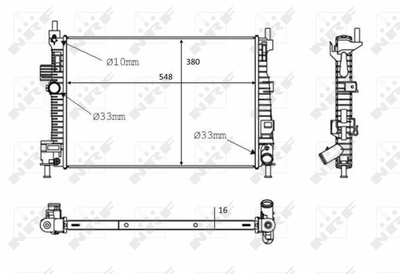 Радиатор, охлаждение двигателя WILMINK GROUP WG1723257 для FORD C-MAX