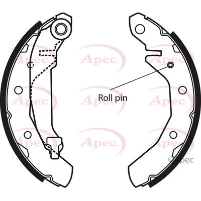 Brake Shoe Set APEC SHU577