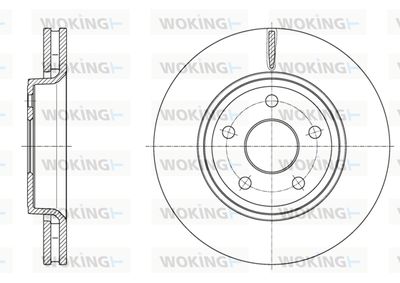 WOKING D61668.10 Тормозные диски для JEEP GRAND CHEROKEE IV (WK, WK2) 3.0 CRD V6 4x4