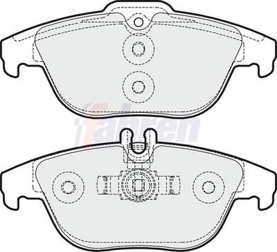 Fahren Brake Pad Set, disc brake FBP3236