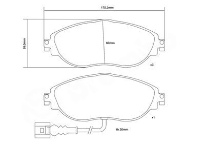 SET PLACUTE FRANA DE PERFORMANTA BREMBO 07B31481 2