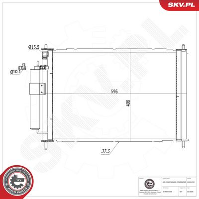 Chladič klimatizácie ESEN SKV 86SKV391