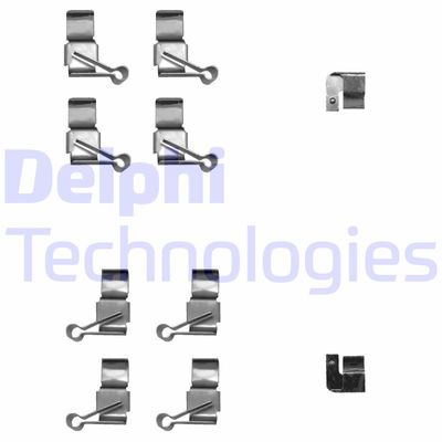 Комплектующие, колодки дискового тормоза DELPHI LX0611 для TOYOTA HIACE