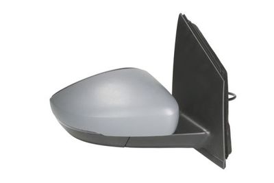Zijspiegel Rechts (mechanisch, in reliëf, under-coated, met indicator) past: VW POLO V 6R 06.09-05.14