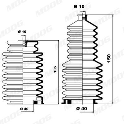 ANSAMBLU BURDUF DIRECTIE MOOG K150136 1