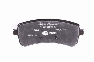 Комплект тормозных колодок, дисковый тормоз 8DB 355 021-521