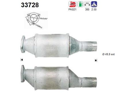 AS 33728 Катализатор для VW PASSAT B3/B4 Variant (3A5, 35I)