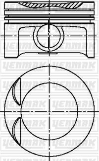 YENMAK 31-04223-000 Поршень для DODGE CALIBER