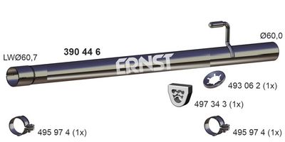 Udstødningsrør ERNST 390446