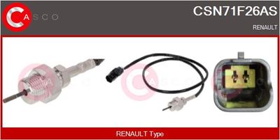 SENZOR TEMPERATURA GAZE EVACUARE