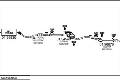 SISTEM DE ESAPAMENT MTS AUDI95800A014585