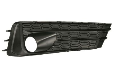 Voorbumper afdekking Voor Links (met dagrijlichten gaten, plastic, zwart) past: SUBARU IMPREZA GK, GT 01.20-12.22