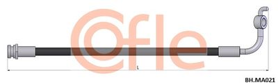 Тормозной шланг COFLE 92.BH.MA021 для MAZDA MX-5