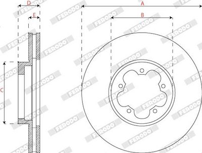DISC FRANA FERODO DDF2798 2