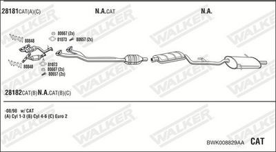 Изпускателна система WALKER BWK008829AA