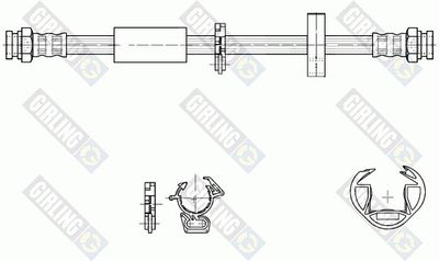 Тормозной шланг GIRLING 9001317 для FIAT TEMPRA