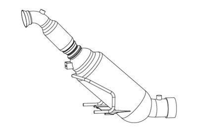 RUß-/PARTIKELFILTER ABGASANLAGE WALKER 73168 1