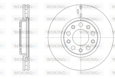 WOKING D61389.10 Тормозные диски  для ALFA ROMEO GIULIETTA (940_) 1.6 JTDM (940.FYE1_)