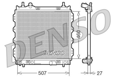 Радиатор, охлаждение двигателя DENSO DRM06005 для CHRYSLER PT