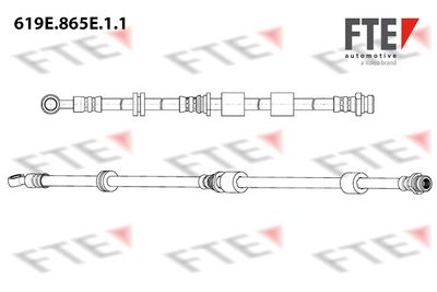 Тормозной шланг FTE 9240986 для CITROËN C-CROSSER