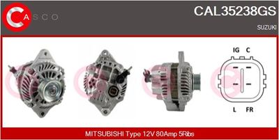Генератор CASCO CAL35238GS для SUZUKI SWIFT