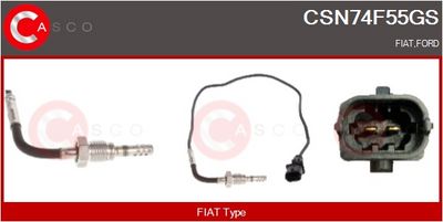 SENZOR TEMPERATURA GAZE EVACUARE CASCO CSN74F55GS
